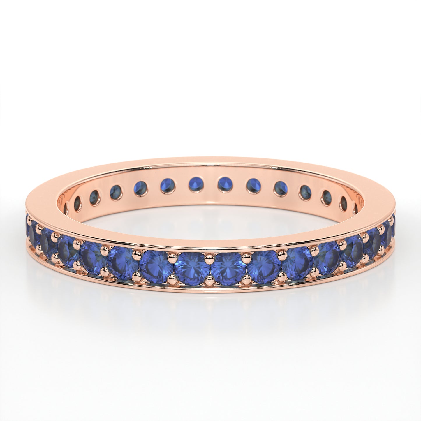 PAVE ETERNITY SAPPHIRE RING