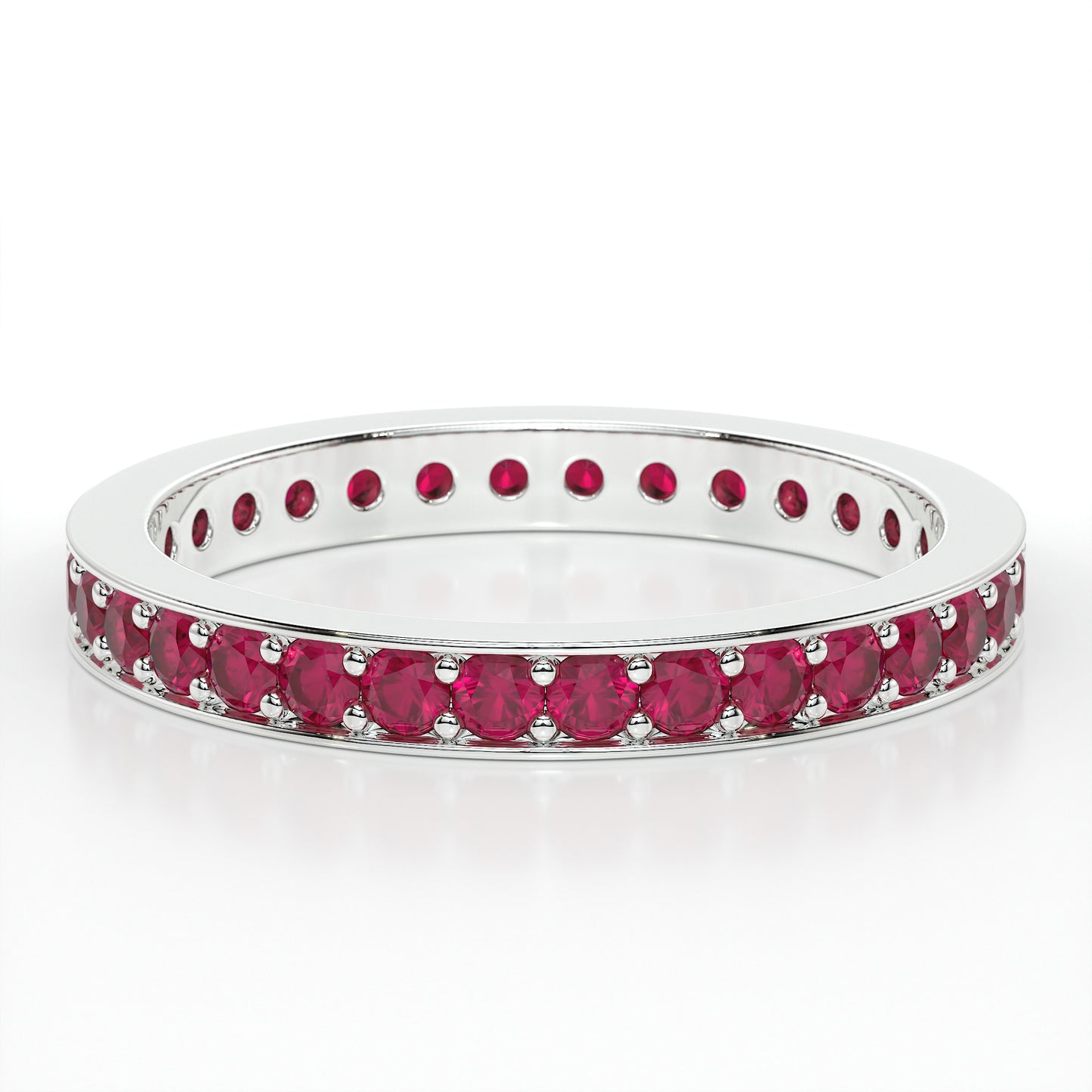 PAVE ETERNITY RUBY RING