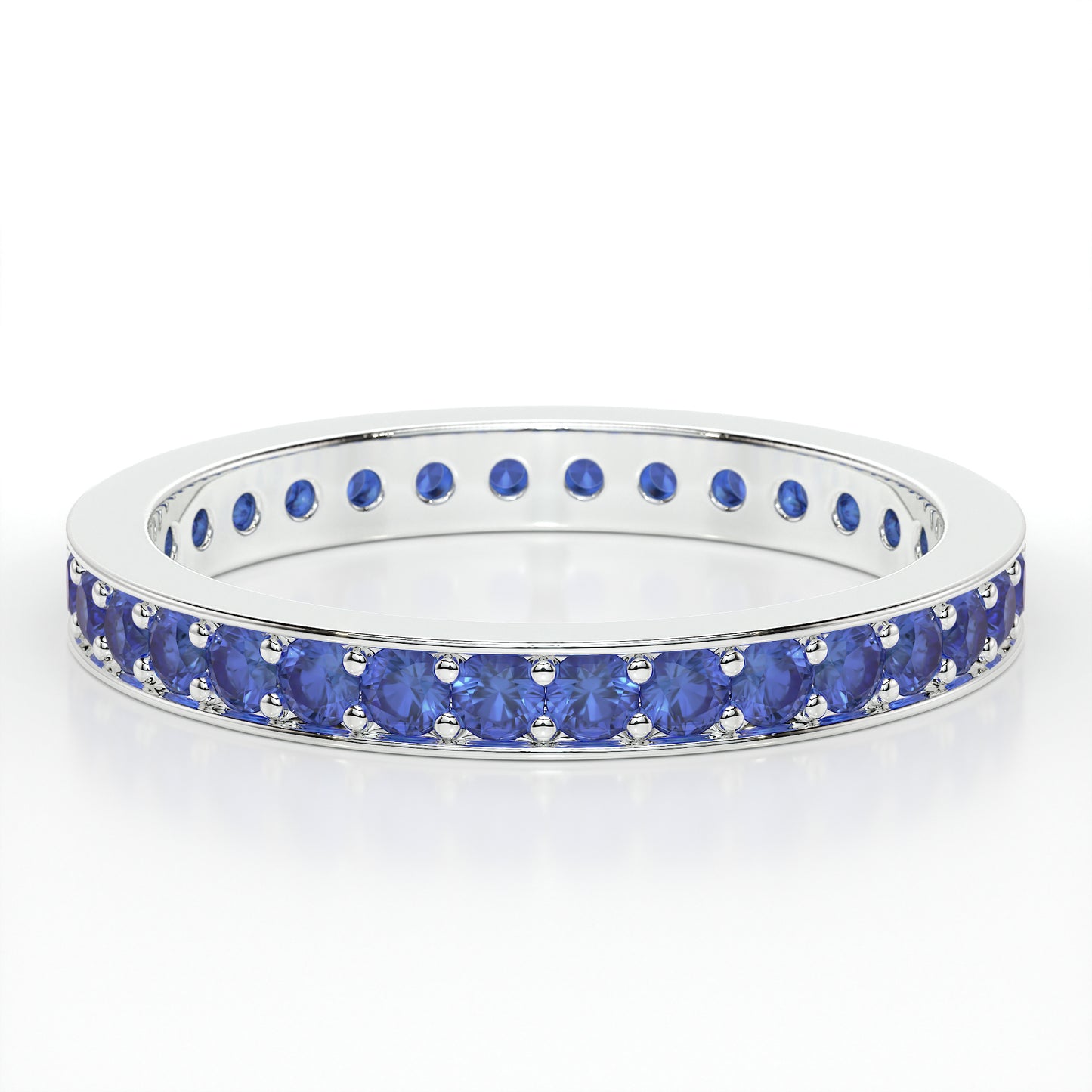 PAVE ETERNITY SAPPHIRE RING