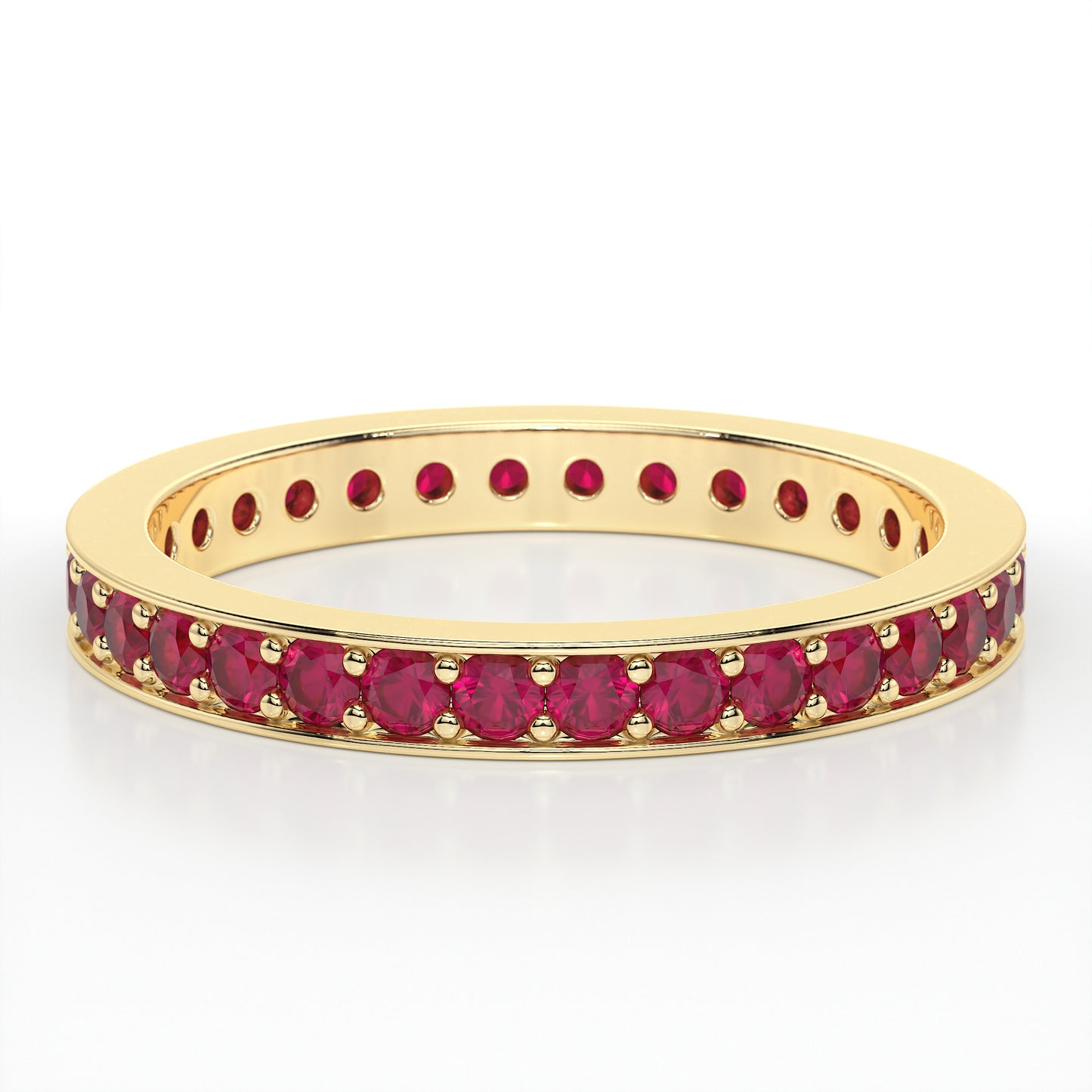 PAVE ETERNITY RUBY RING
