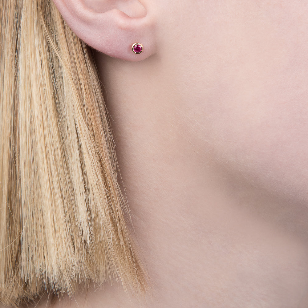 RUBY RUBOVER STUDS EARRINGS