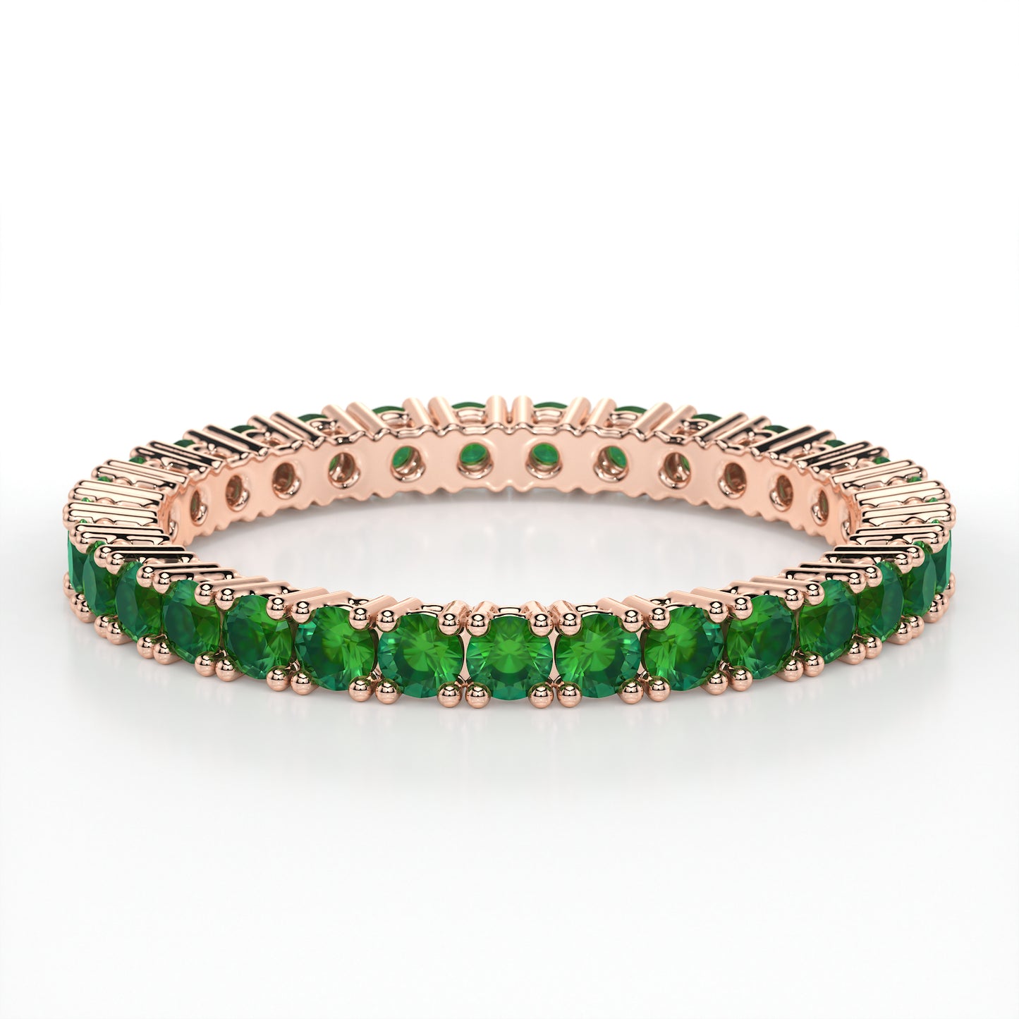 CLAW  ETERNITY EMERALD RING