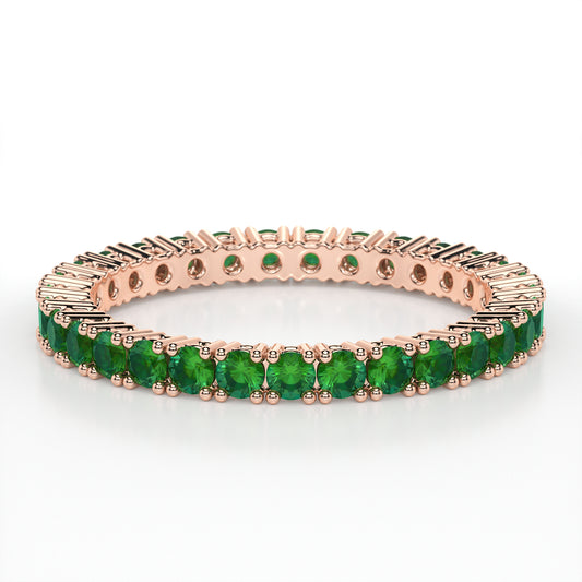 CLAW  ETERNITY EMERALD RING