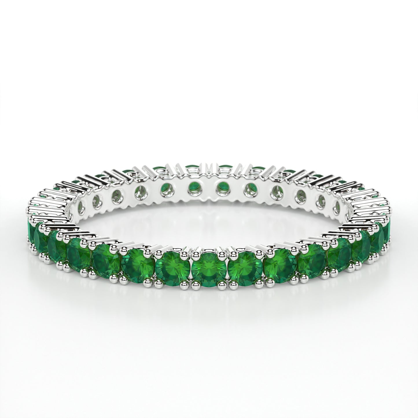 CLAW  ETERNITY EMERALD RING