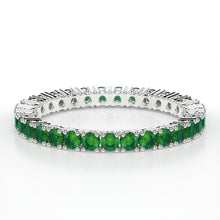 Load image into Gallery viewer, CLAW  ETERNITY EMERALD RING
