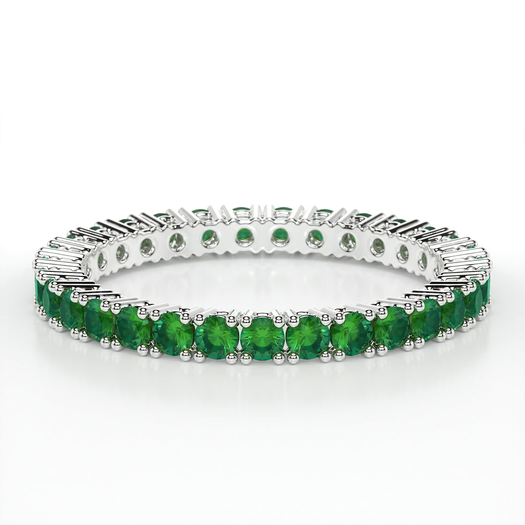 CLAW  ETERNITY EMERALD RING