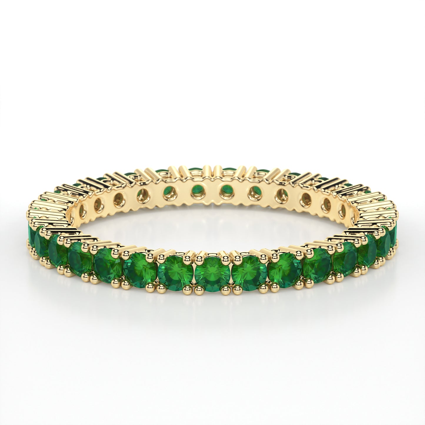 CLAW  ETERNITY EMERALD RING