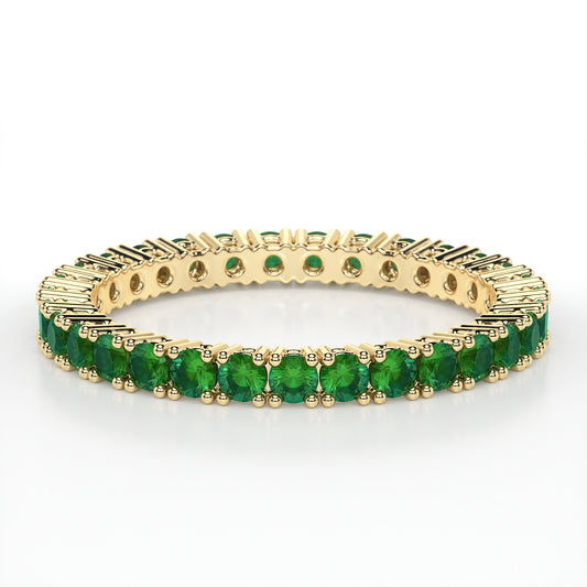 CLAW  ETERNITY EMERALD RING