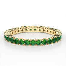 Load image into Gallery viewer, CLAW  ETERNITY EMERALD RING
