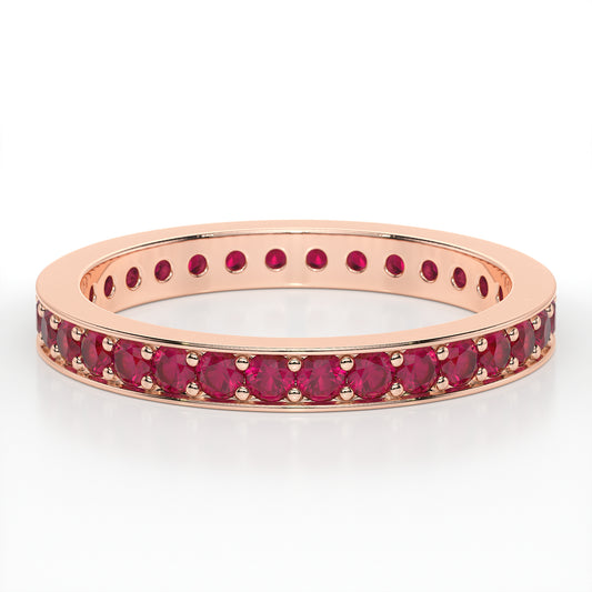 PAVE ETERNITY RUBY RING