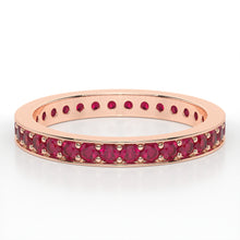 Load image into Gallery viewer, PAVE ETERNITY RUBY RING
