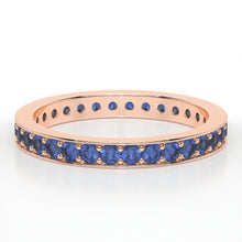 Load image into Gallery viewer, PAVE ETERNITY SAPPHIRE RING
