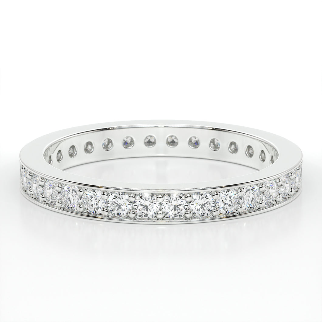 PAVE  ETERNITY DIAMOND RING