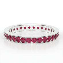 Load image into Gallery viewer, PAVE ETERNITY RUBY RING
