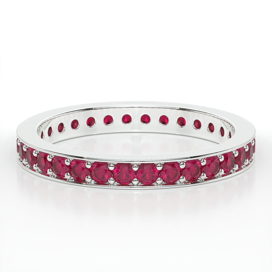 PAVE ETERNITY RUBY RING