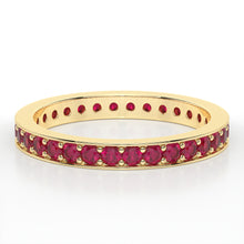 Load image into Gallery viewer, PAVE ETERNITY RUBY RING
