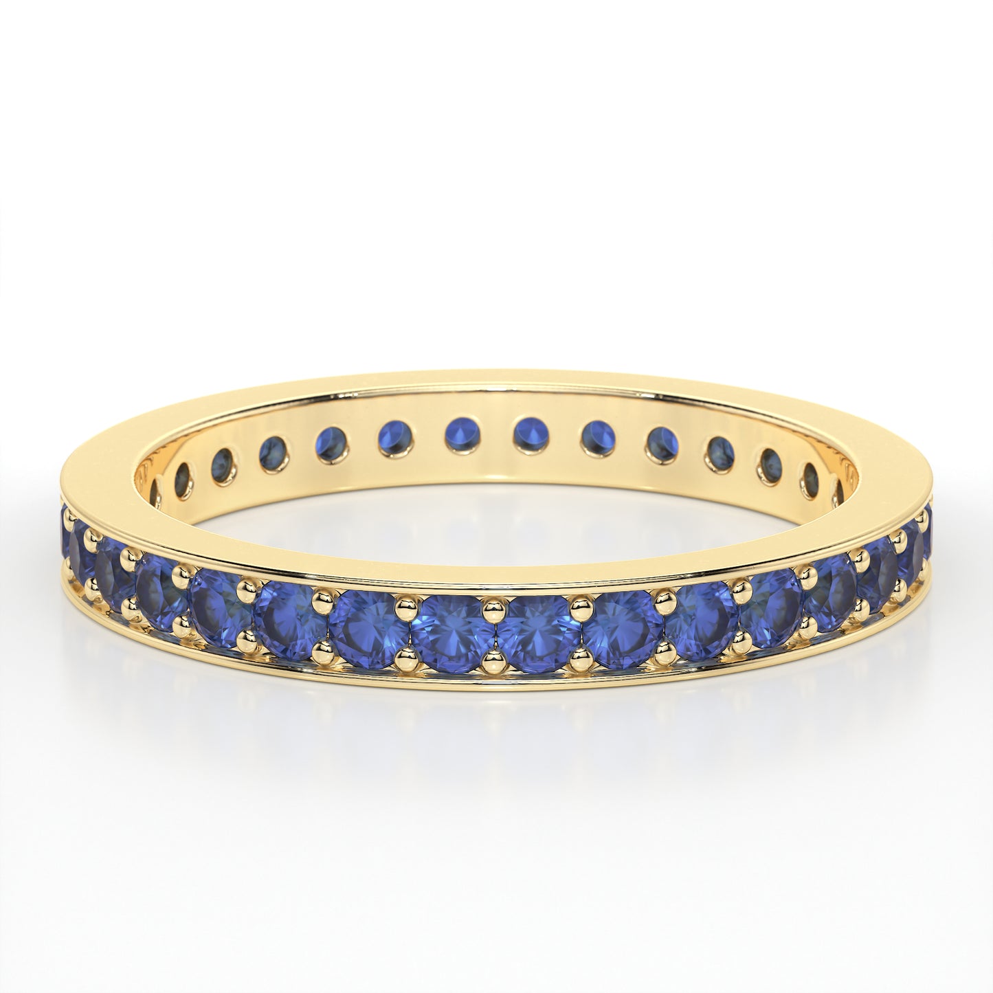 PAVE ETERNITY SAPPHIRE RING
