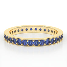 Load image into Gallery viewer, PAVE ETERNITY SAPPHIRE RING
