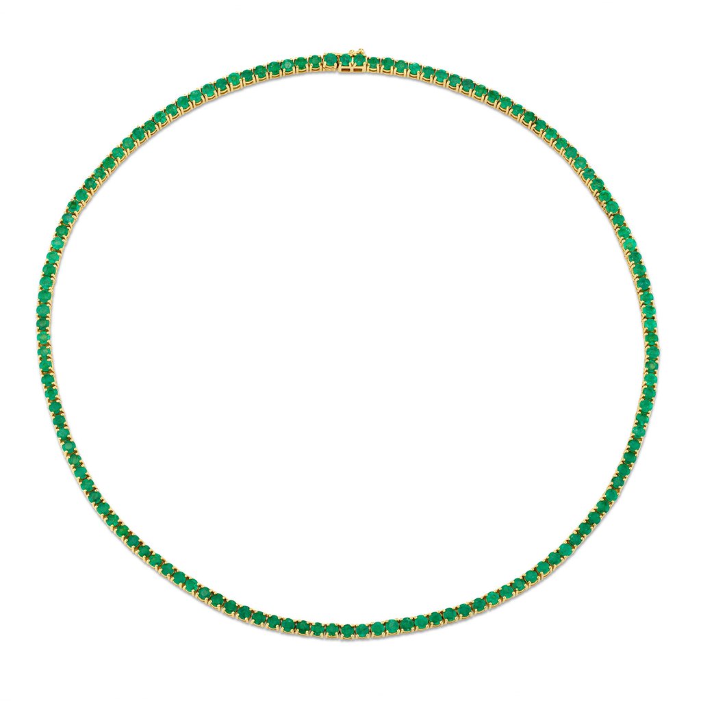 EMERALD TENNIS NECKLACE