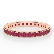 Load image into Gallery viewer, CASTLE ETERNITY RUBY RING
