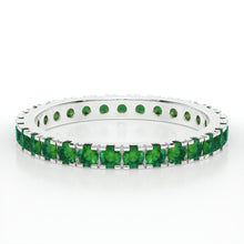 Load image into Gallery viewer, CASTLE ETERNITY EMERALD RING
