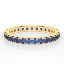 Load image into Gallery viewer, CASTLE ETERNITY SAPPHIRE RING
