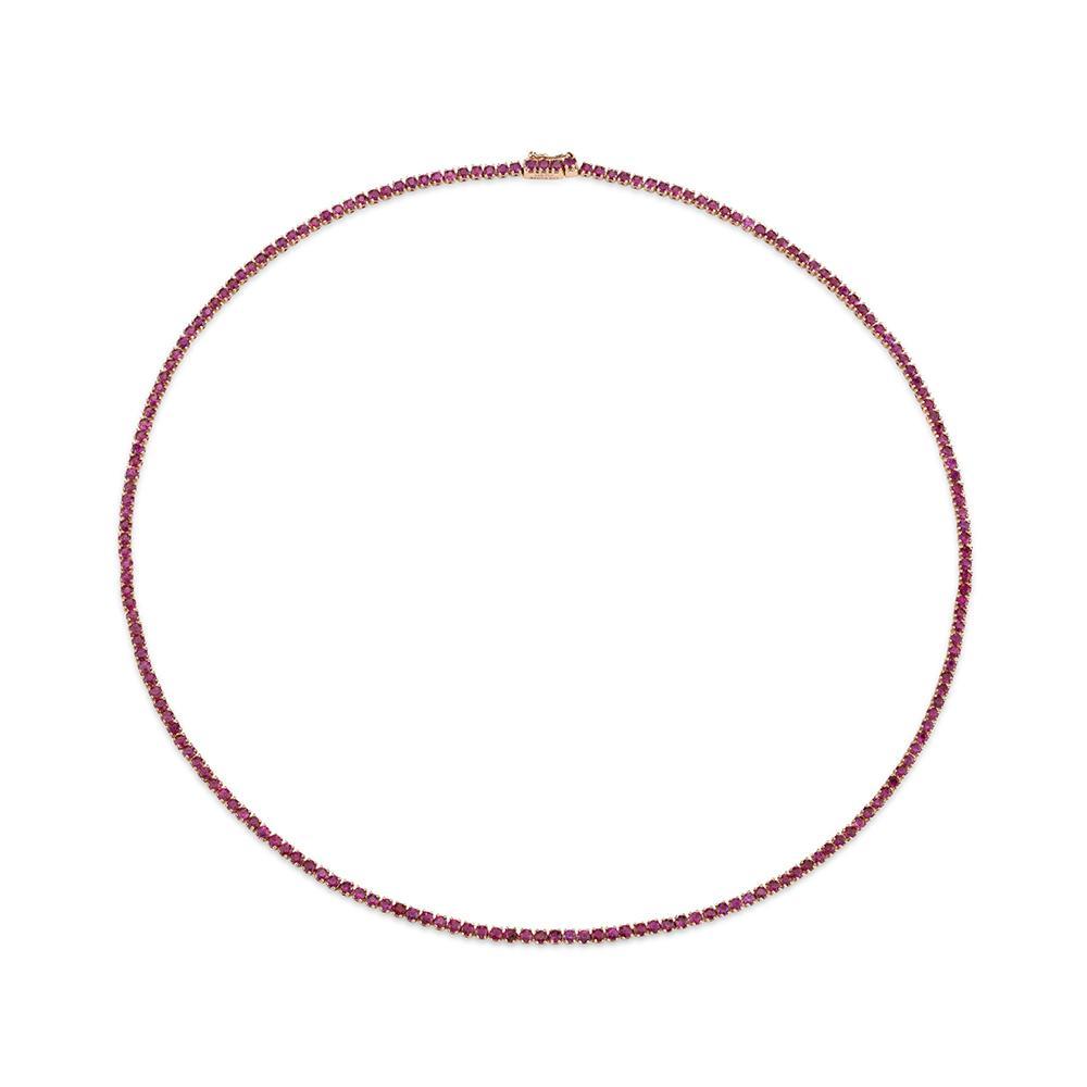 RUBY TENNIS NECKLACE