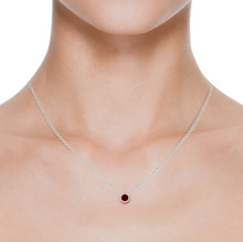 Load image into Gallery viewer, RUBY SOLITAIRE NECKLACE
