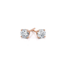 Load image into Gallery viewer, DIAMOND ROUND STUDS EARRINGS
