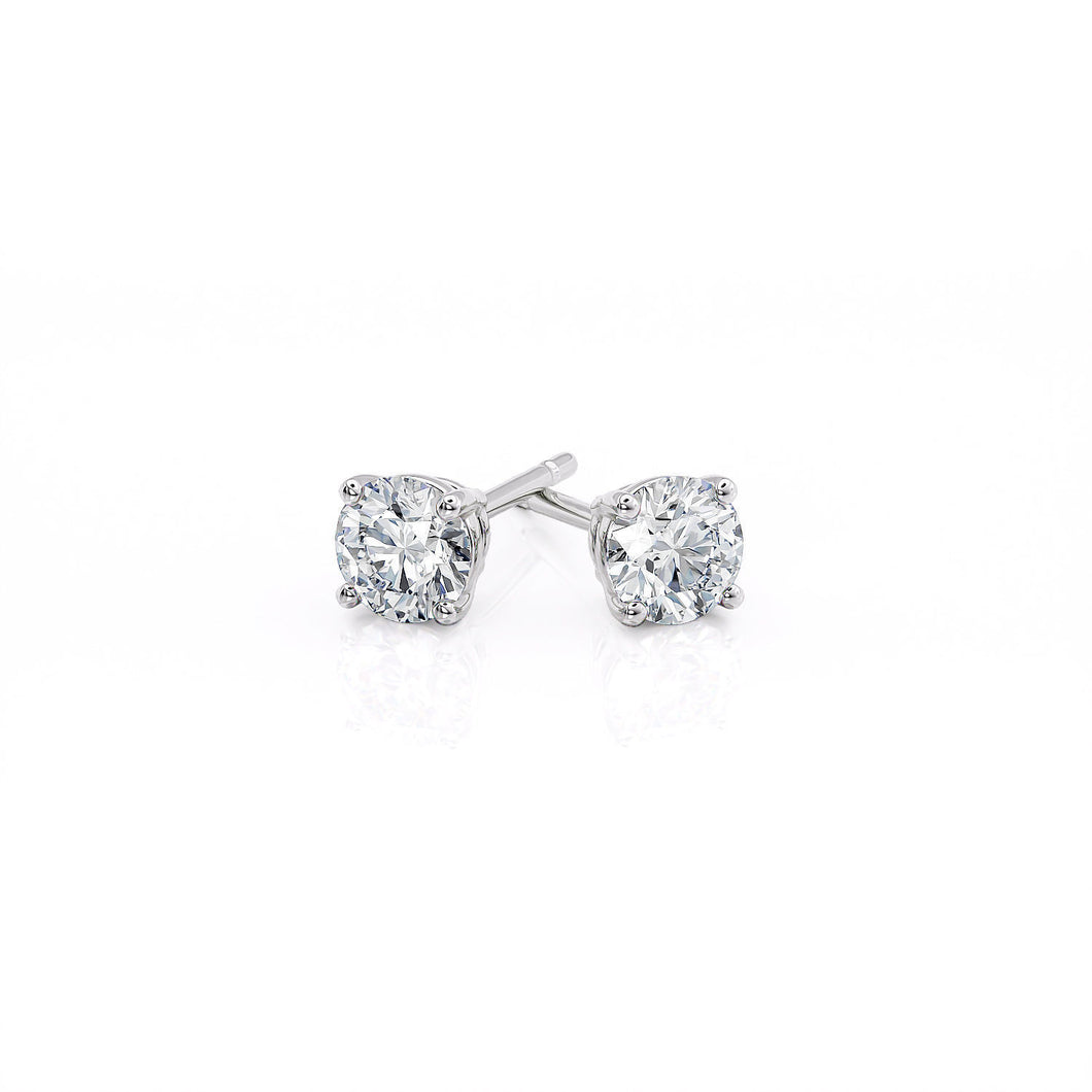 DIAMOND ROUND STUDS EARRINGS