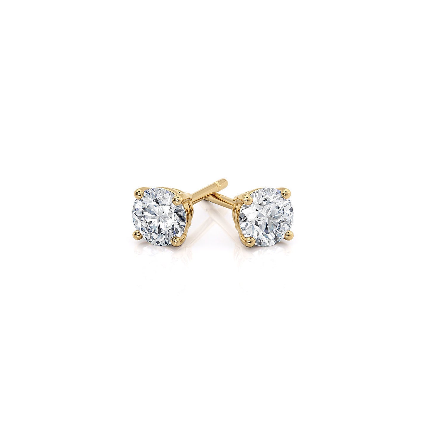 DIAMOND ROUND STUDS EARRINGS
