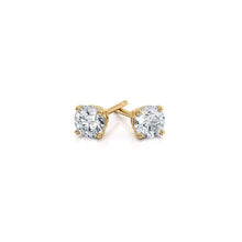 Load image into Gallery viewer, DIAMOND ROUND STUDS EARRINGS
