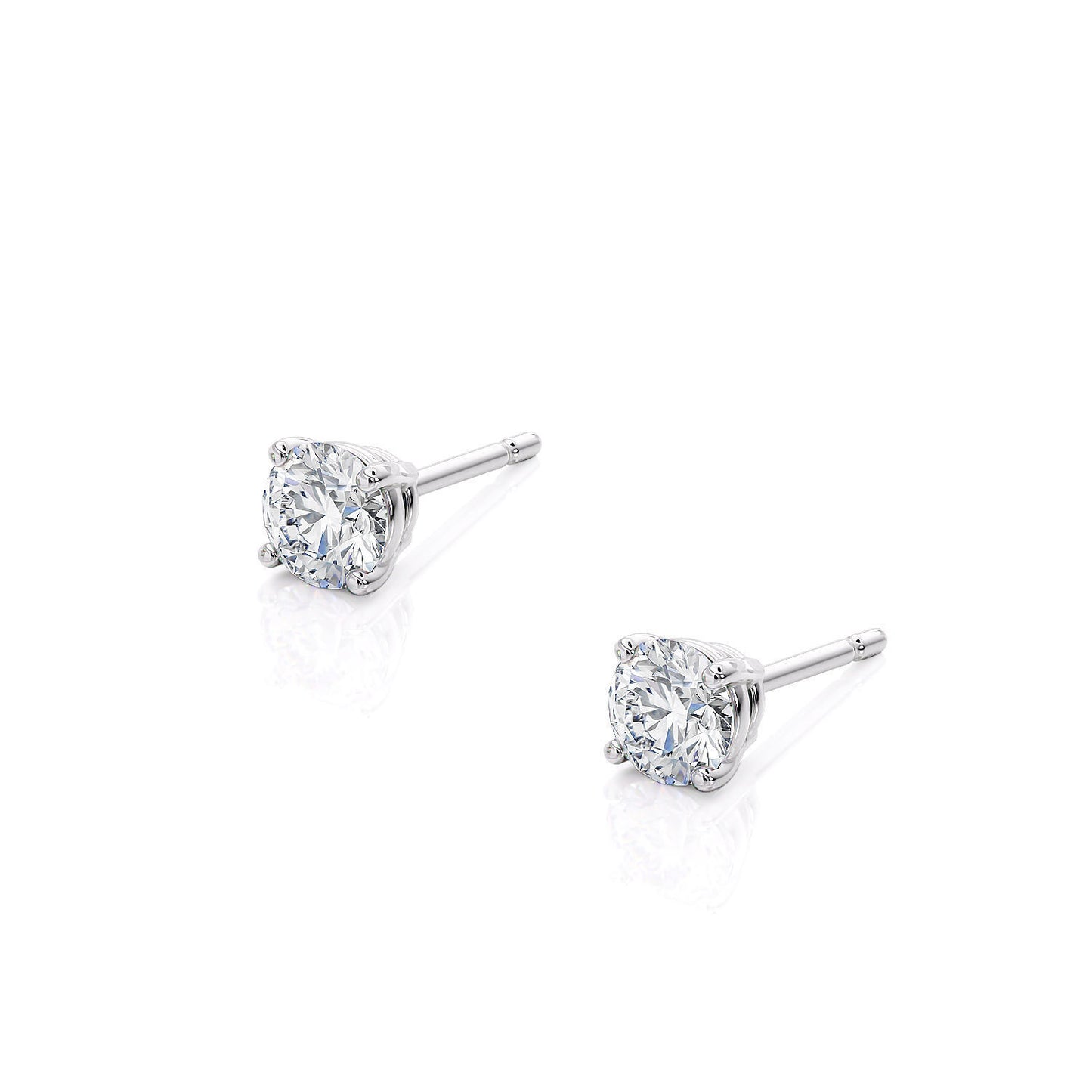 DIAMOND ROUND STUDS EARRINGS