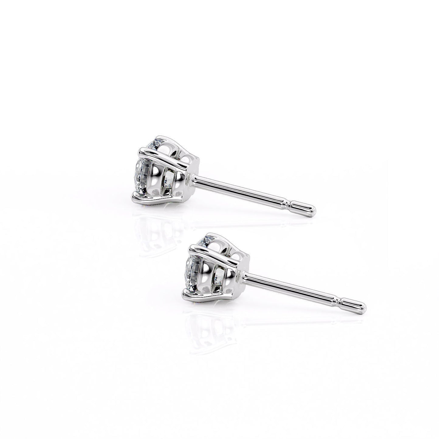 DIAMOND ROUND STUDS EARRINGS